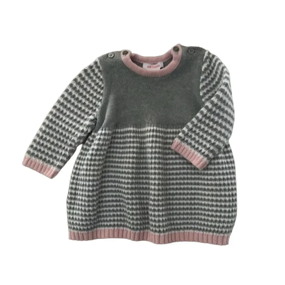 Joe Fresh Stripe Ribbed Knit Sweater Dress 3-6 Months - Picture 8 of 8